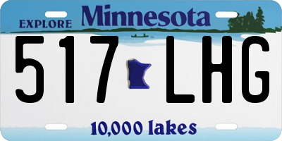 MN license plate 517LHG