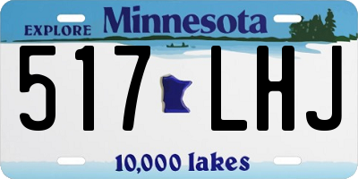 MN license plate 517LHJ