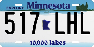 MN license plate 517LHL