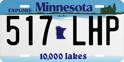 MN license plate 517LHP