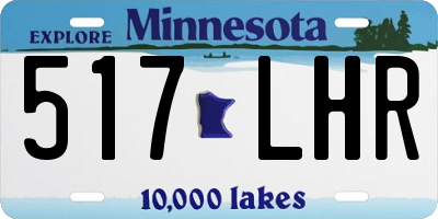 MN license plate 517LHR