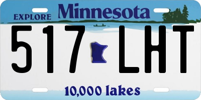 MN license plate 517LHT