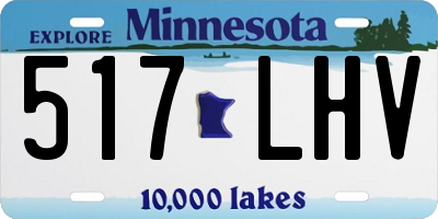 MN license plate 517LHV