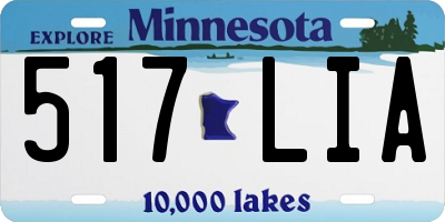 MN license plate 517LIA