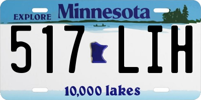 MN license plate 517LIH