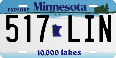 MN license plate 517LIN