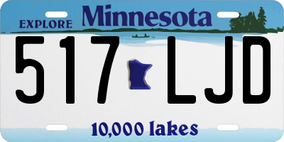 MN license plate 517LJD