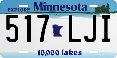 MN license plate 517LJI