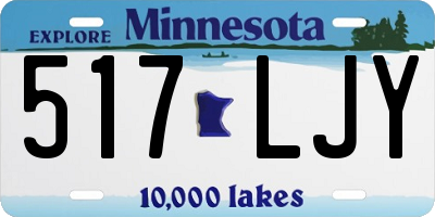 MN license plate 517LJY