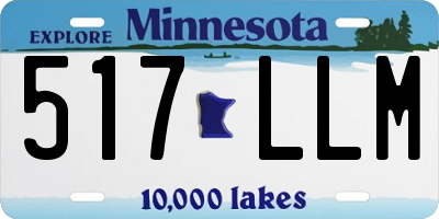 MN license plate 517LLM