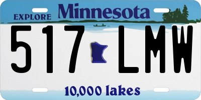 MN license plate 517LMW