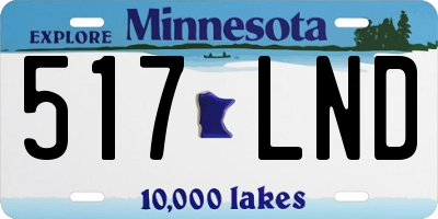 MN license plate 517LND