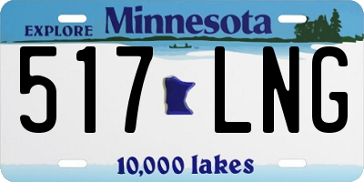 MN license plate 517LNG