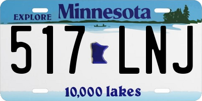 MN license plate 517LNJ