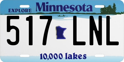 MN license plate 517LNL
