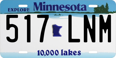 MN license plate 517LNM