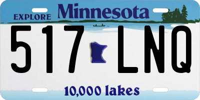 MN license plate 517LNQ