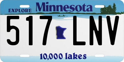 MN license plate 517LNV
