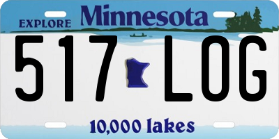 MN license plate 517LOG