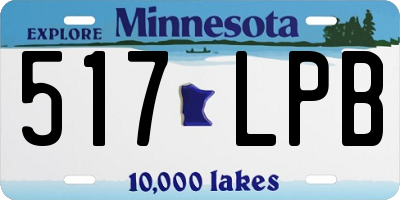 MN license plate 517LPB