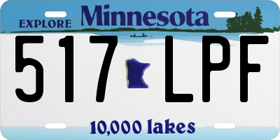 MN license plate 517LPF