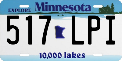 MN license plate 517LPI