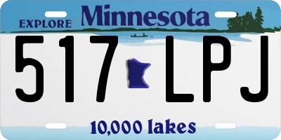 MN license plate 517LPJ
