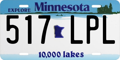 MN license plate 517LPL