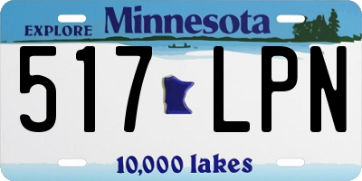 MN license plate 517LPN