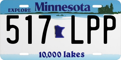 MN license plate 517LPP