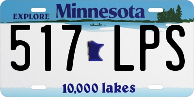MN license plate 517LPS