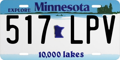 MN license plate 517LPV