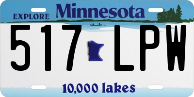 MN license plate 517LPW