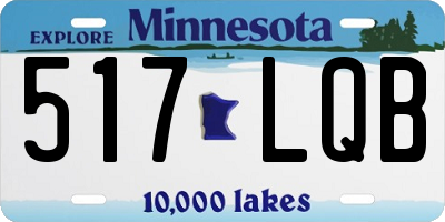 MN license plate 517LQB
