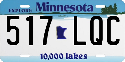 MN license plate 517LQC