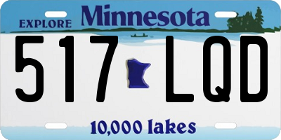 MN license plate 517LQD