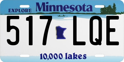 MN license plate 517LQE
