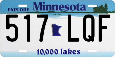 MN license plate 517LQF
