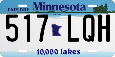 MN license plate 517LQH