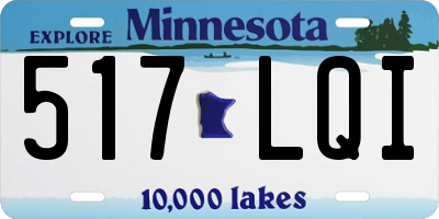 MN license plate 517LQI