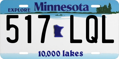 MN license plate 517LQL