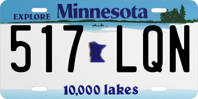MN license plate 517LQN