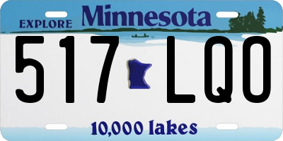MN license plate 517LQO