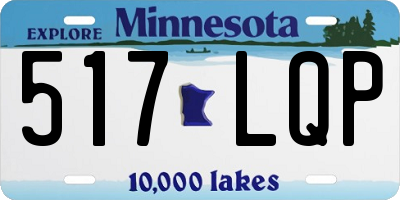 MN license plate 517LQP