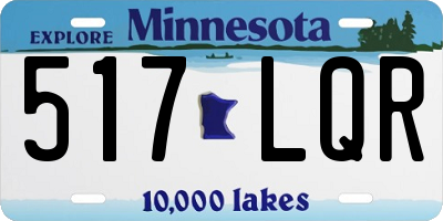 MN license plate 517LQR