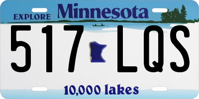 MN license plate 517LQS