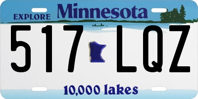 MN license plate 517LQZ