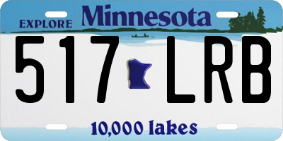 MN license plate 517LRB