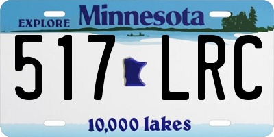 MN license plate 517LRC