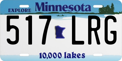 MN license plate 517LRG